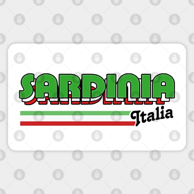 Sardinia // Original Retro Italia Region Design Magnet by DankFutura